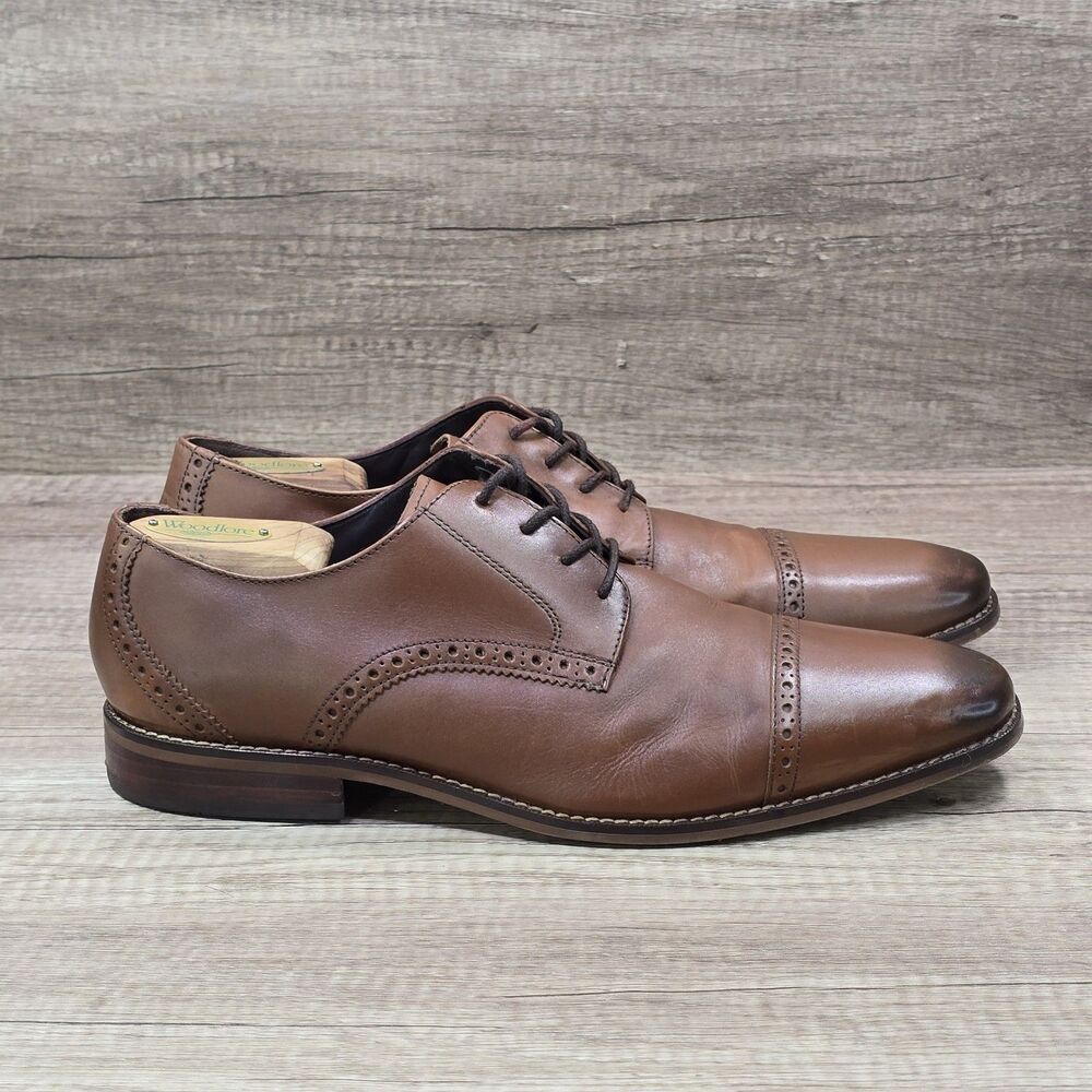 Florsheim Castellano Men's Sz 11 D Brown Leather Oxford Dress Shoes (14140-257)